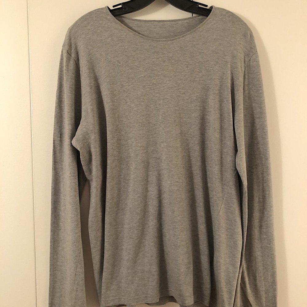 Burberry grey cotton shirt with pin strip cuffs